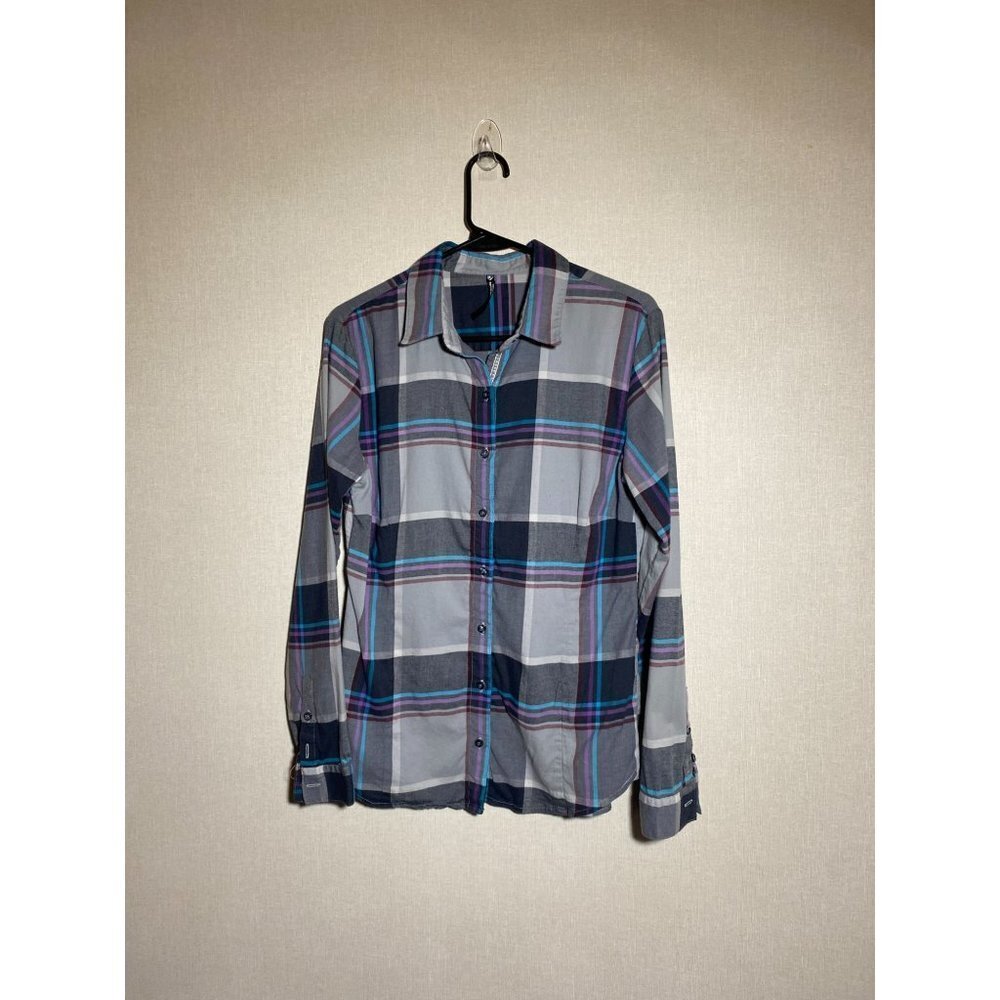 Kuhl Women's Kiana Multi Colored Long Sleeved Flannel Shirt M